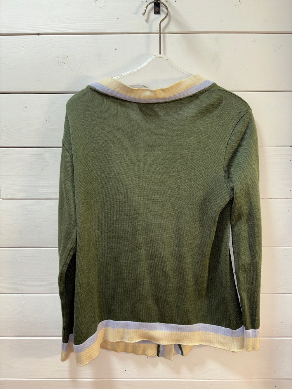 SISTER SISTER Olive Green Cardigan Estimated Size L - Picture 6 of 9